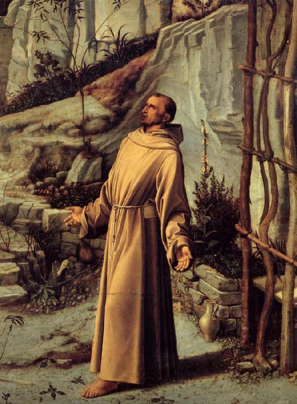 BELLINI, Giovanni Details of St.Francis in the desert France oil painting art